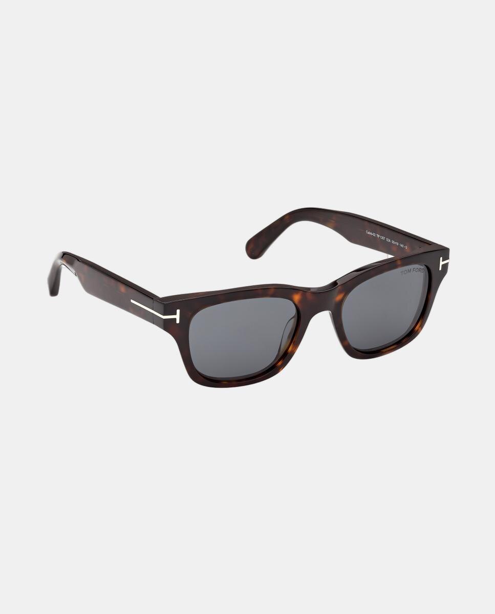 Gafas de sol FT1357 BRONSON de hombre cuadrada en acetato - Tom Ford - Marrón Marrón-8