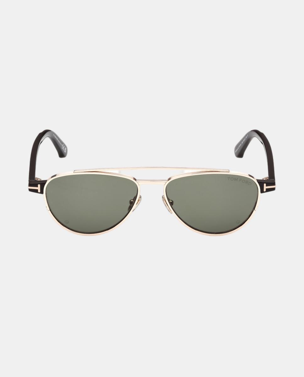 Imagen 0 de Gafas de sol FT1361 de hombre piloto en metal Oro