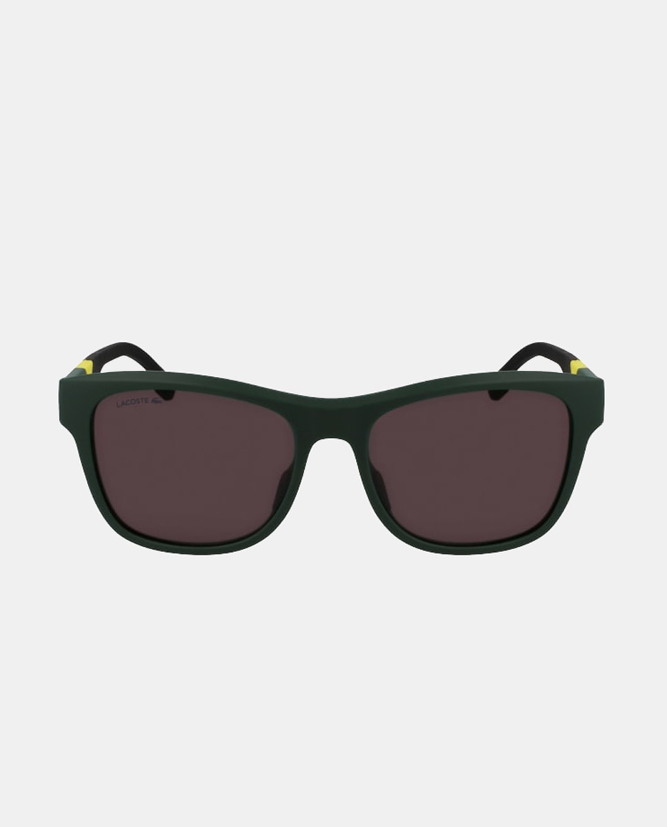 Gafas de sol de hombre cuadrada en inyectado - Lacoste - Verde Verde-1