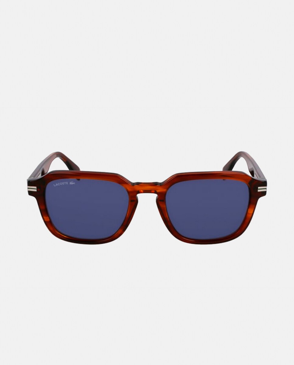 Gafas de sol de hombre cuadrada en inyectado - Lacoste - Marrón Marrón-1