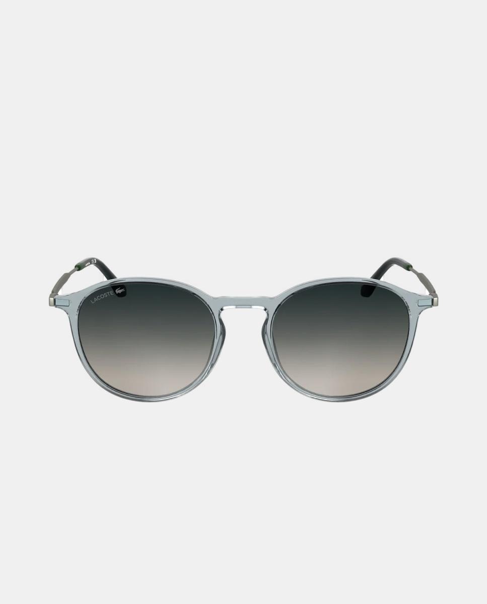 Gafa de sol unisex ovalada en inyectado - Lacoste - Gris Gris-1