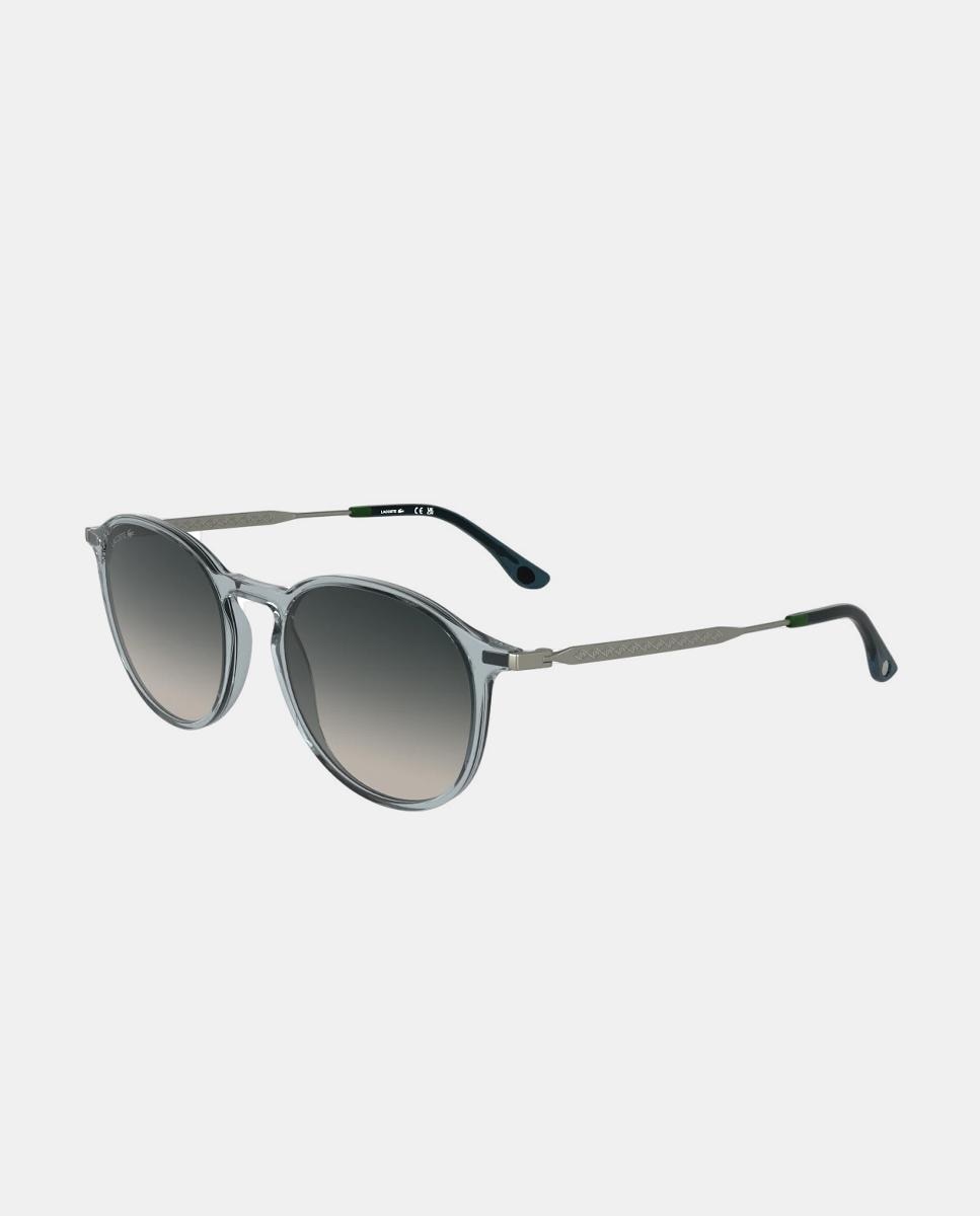 Gafa de sol unisex ovalada en inyectado - Lacoste - Gris Gris-2