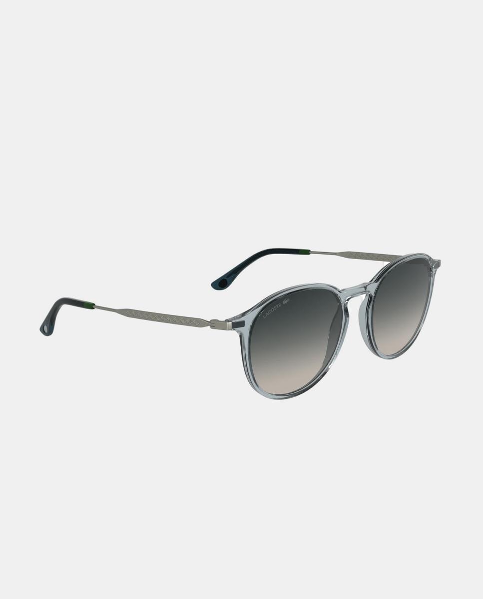 Gafa de sol unisex ovalada en inyectado - Lacoste - Gris Gris-3