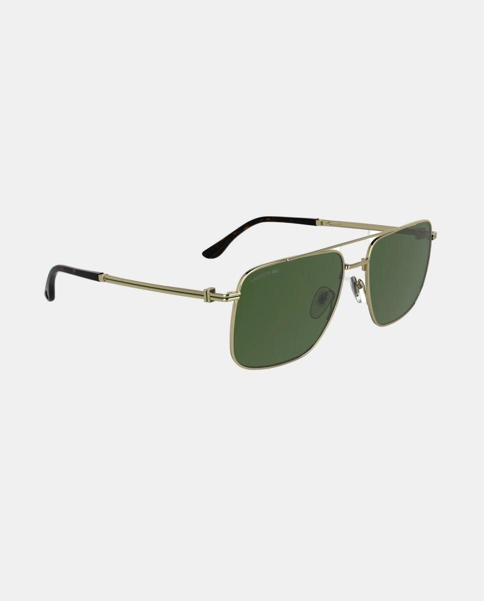 Gafa de sol de hombre cuadrada metalica - Lacoste - Oro Oro-3