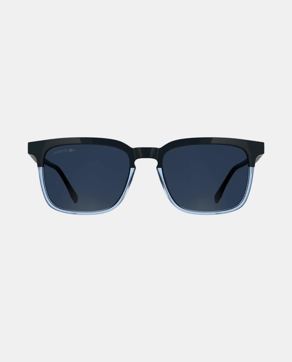 Gafa de sol de hombre cuadrada en inyectado - Lacoste - Azul Azul-1