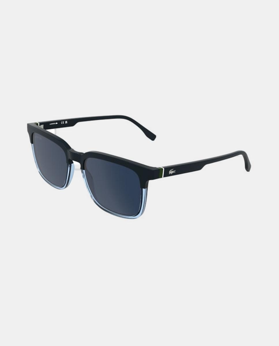 Gafa de sol de hombre cuadrada en inyectado - Lacoste - Azul Azul-2