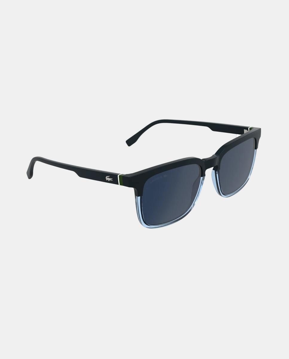 Gafa de sol de hombre cuadrada en inyectado - Lacoste - Azul Azul-3