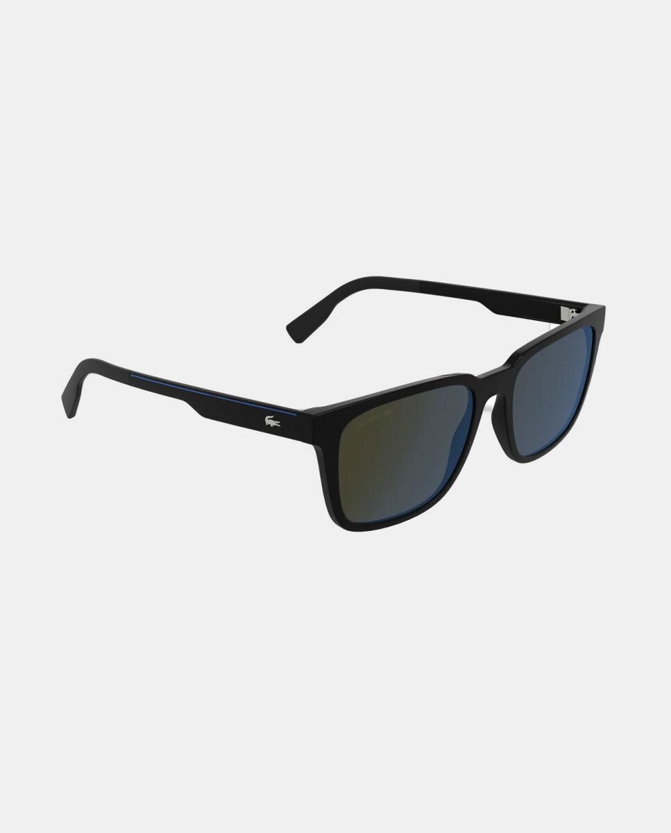 Gafa de sol de hombre cuadrada en inyectado - Lacoste - Negro Negro-3