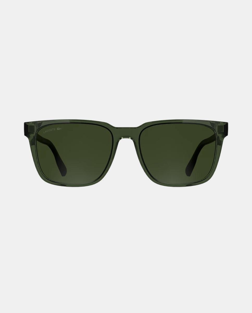 Imagen 0 de Gafa de sol de hombre cuadrada en inyectado con lente espejada Verde oscuro