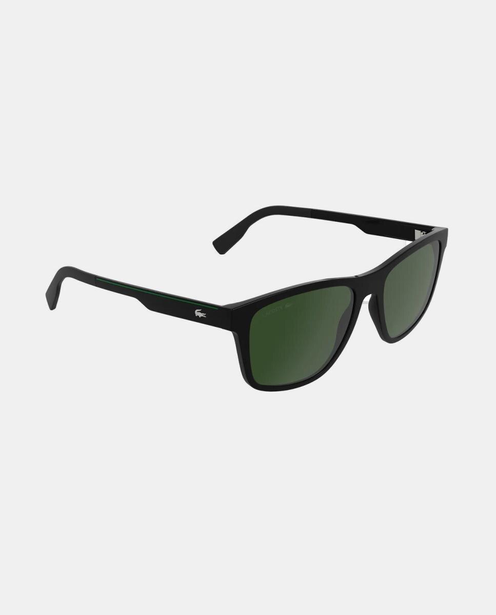 Gafa de sol de hombre cuadrada en inyectado - Lacoste - Negro Negro-3