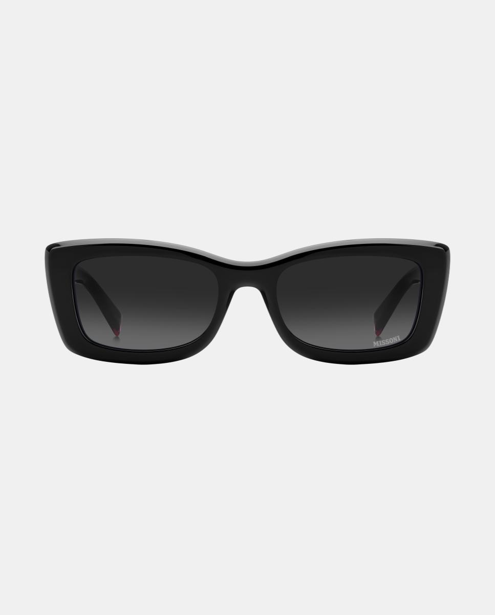 Imagen 1 de Gafas de sol MIS 0296/S de mujer rectangular en acetato con lente degradada Negro