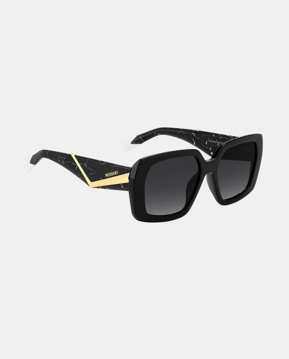 Imagen 3 de Gafas de sol MIS 0246/G/S de mujer cuadrada en acetato con lente degradada - Missoni - Negro Negro