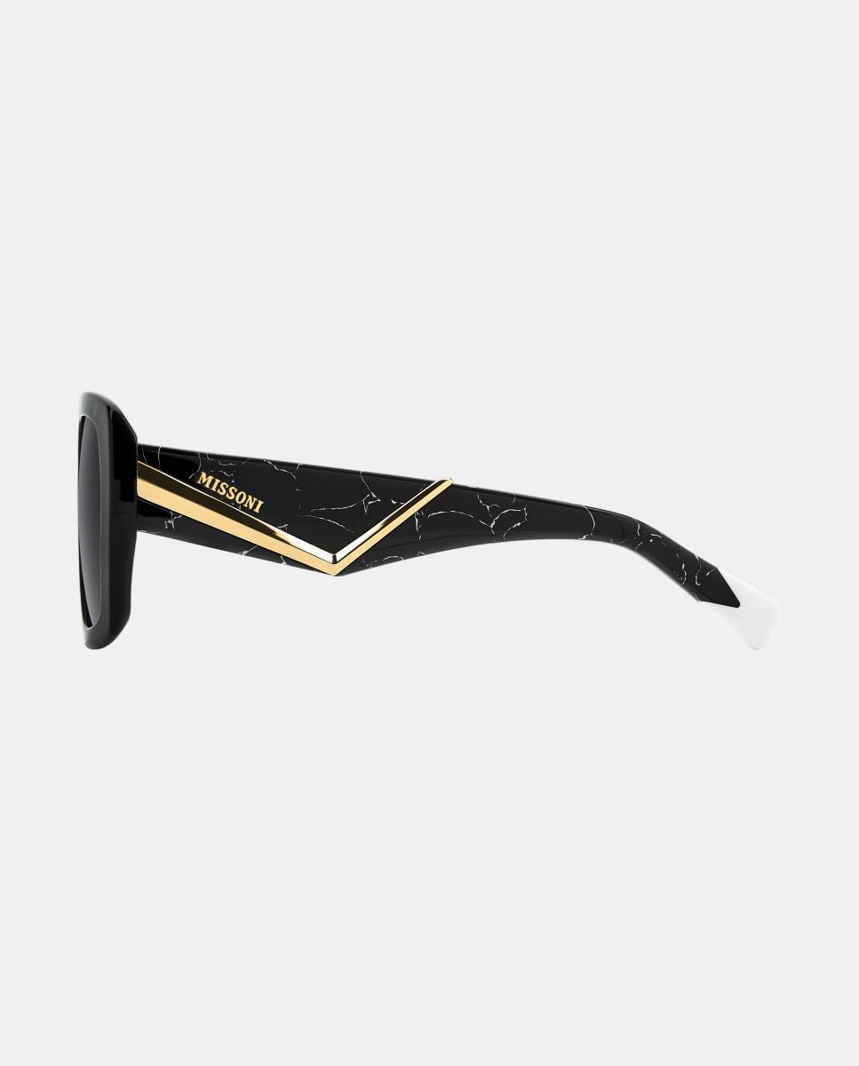 Imagen 4 de Gafas de sol MIS 0246/G/S de mujer cuadrada en acetato con lente degradada - Missoni - Negro Negro