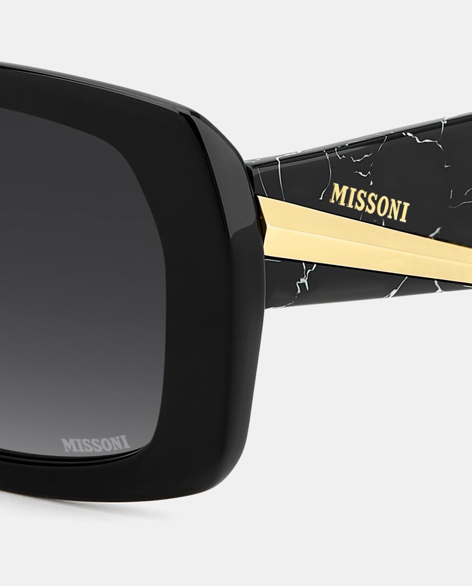 Imagen 5 de Gafas de sol MIS 0246/G/S de mujer cuadrada en acetato con lente degradada - Missoni - Negro Negro