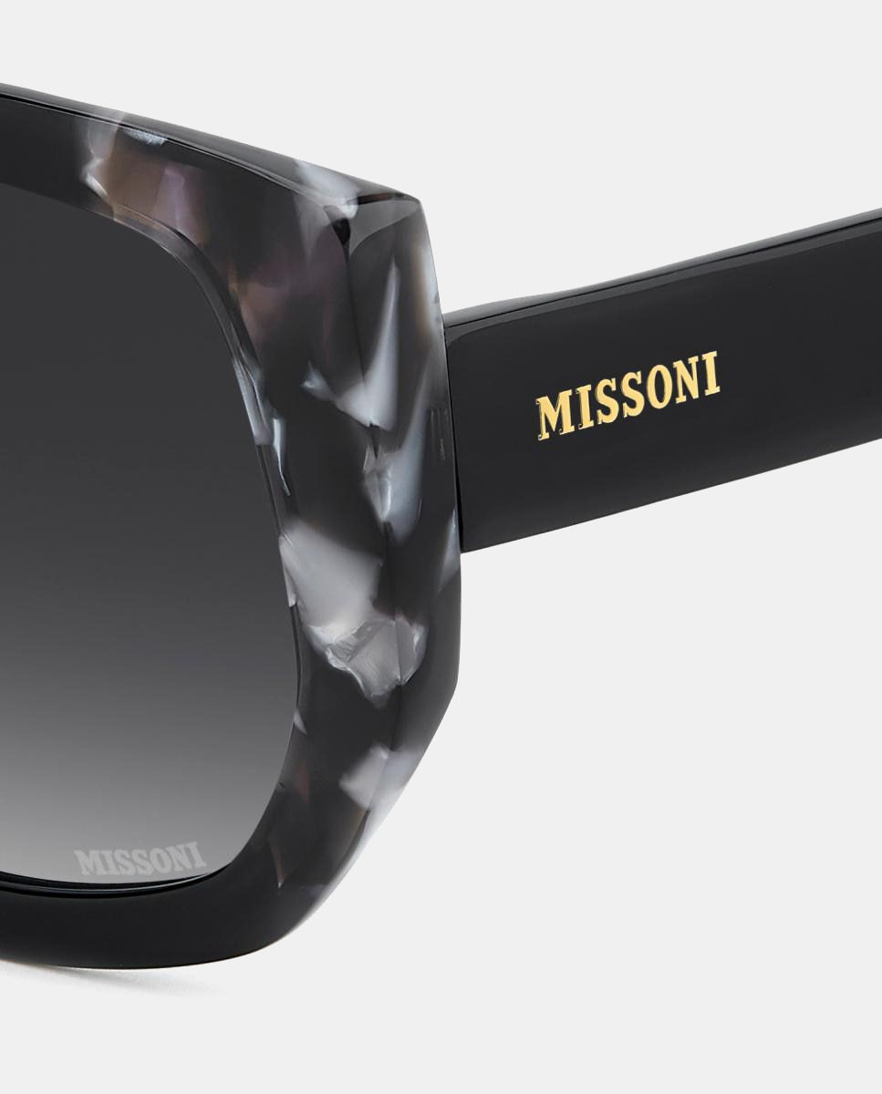 Imagen 2 de Gafas de sol MIS 0250/S de mujer cuadrada en acetato con lente degradada - Missoni - Negro Negro