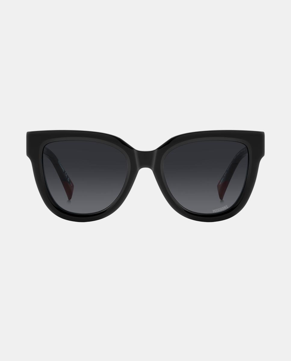 Imagen 1 de Gafas de sol MIS 0290/S de mujer redondeada en acetato con lente degradada Negro