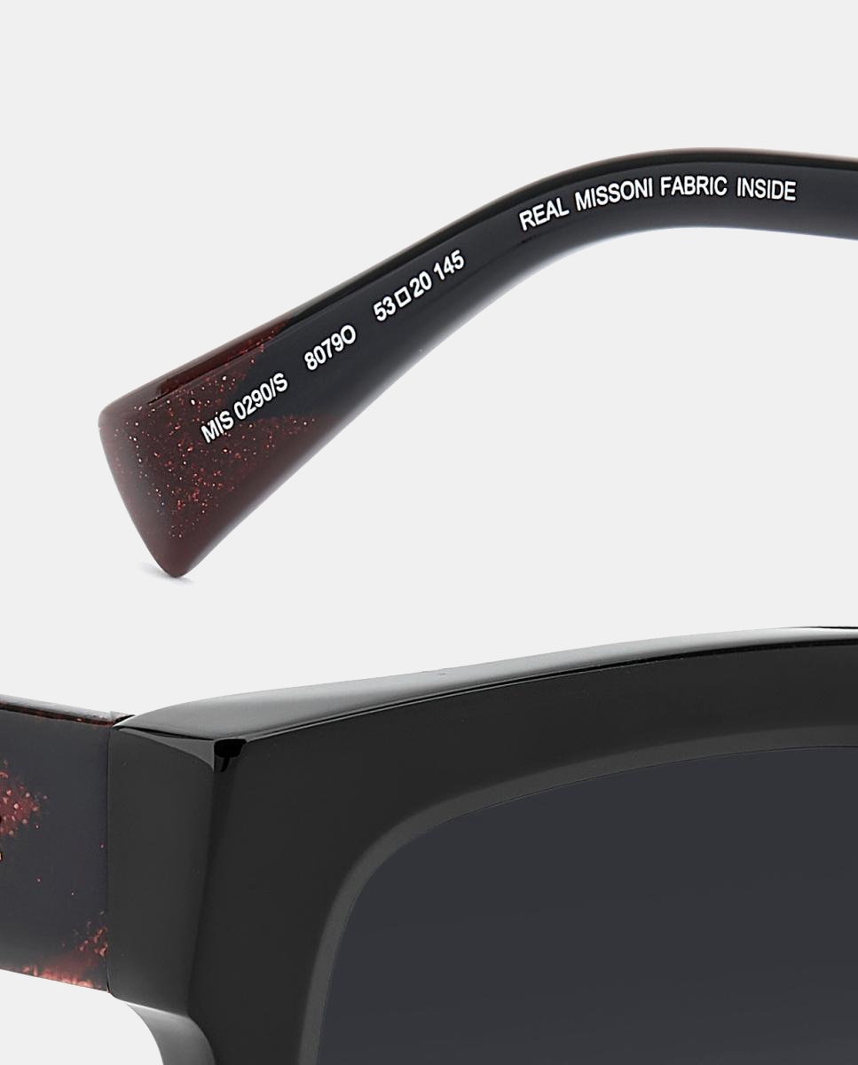 Imagen 2 de Gafas de sol MIS 0290/S de mujer redondeada en acetato con lente degradada - Missoni - Negro Negro