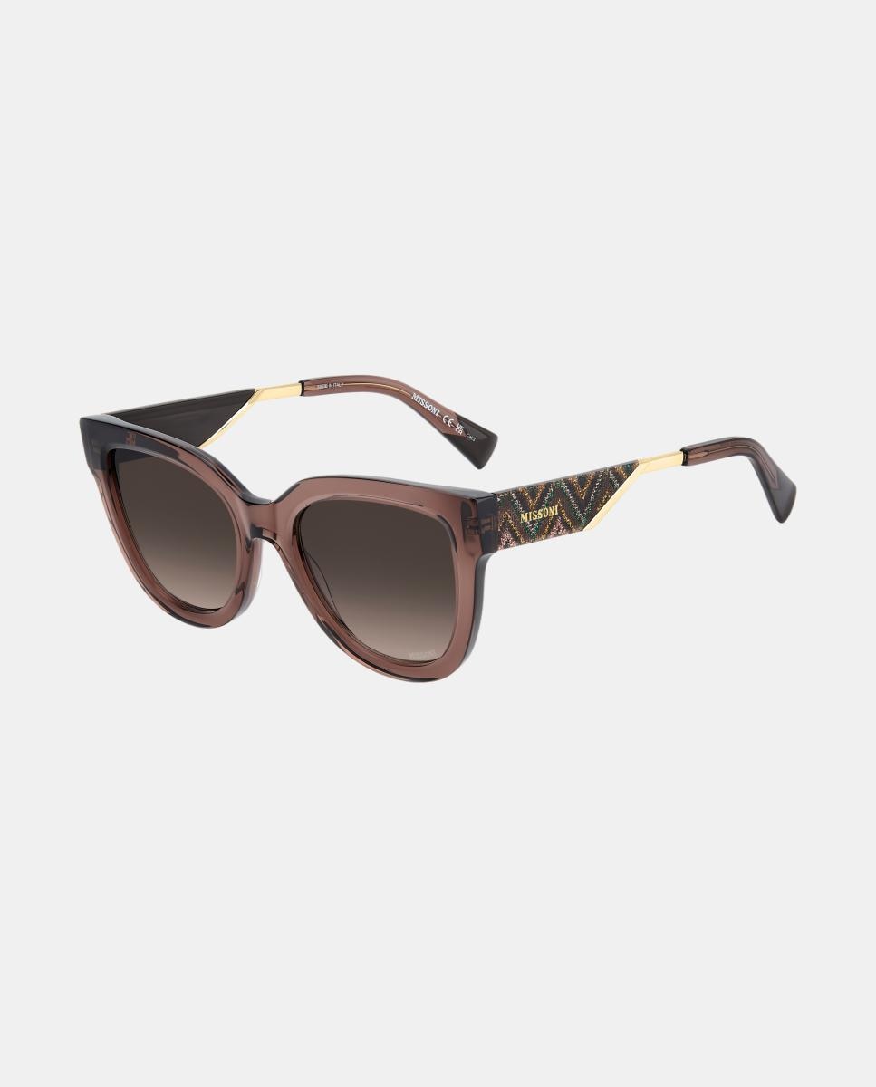 Imagen 2 de Gafas de sol MIS 0290/S de mujer redonda en acetato con lente degradada - Missoni - Marrón Marrón