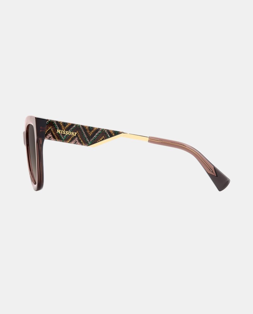 Imagen 4 de Gafas de sol MIS 0290/S de mujer redonda en acetato con lente degradada - Missoni - Marrón Marrón