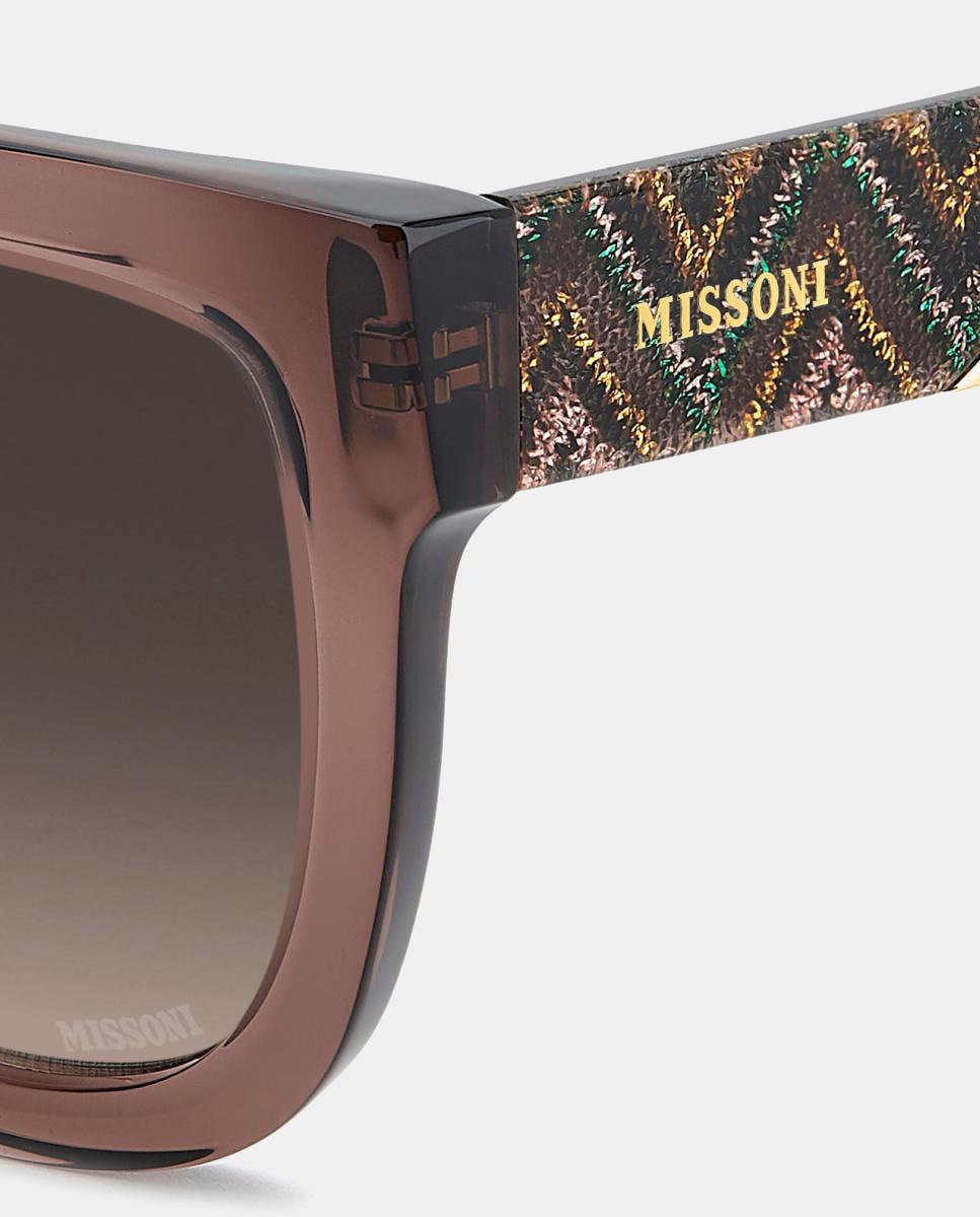 Imagen 5 de Gafas de sol MIS 0290/S de mujer redonda en acetato con lente degradada - Missoni - Marrón Marrón