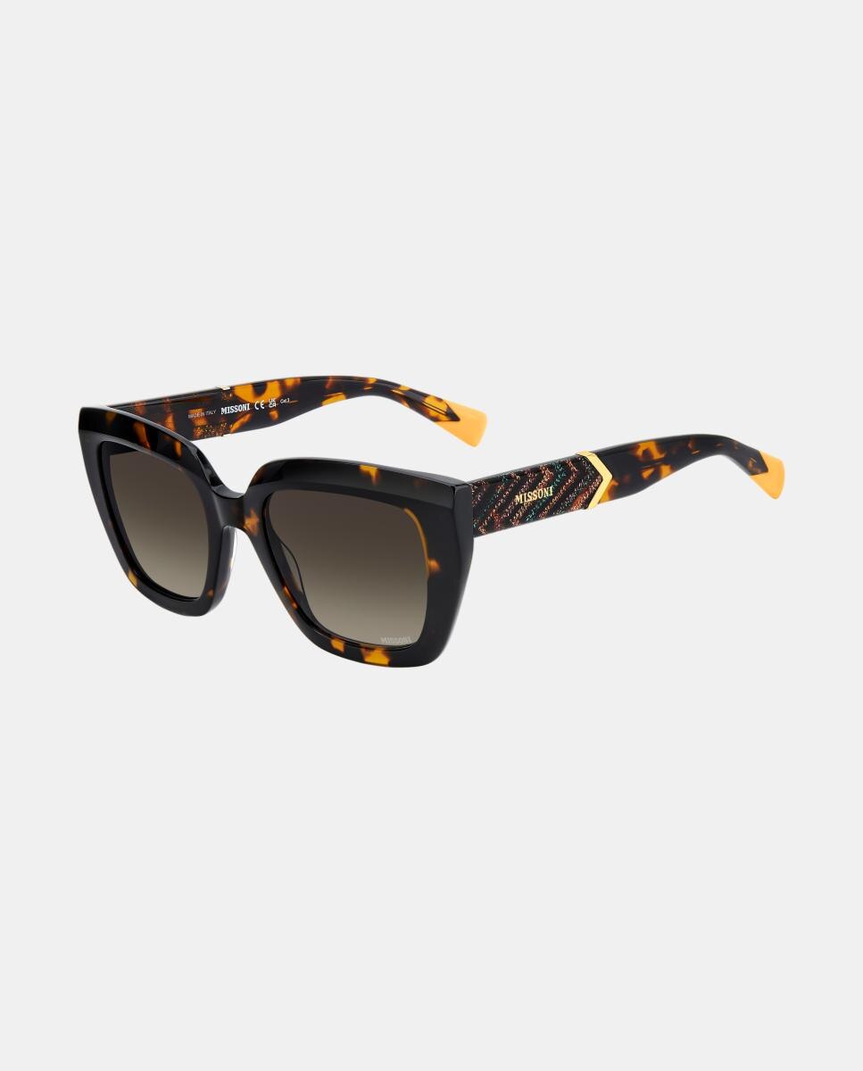 Imagen 2 de Gafas de sol MIS 0243/S de mujer cuadrada en acetato con lente degradada - Missoni - Marrón Marrón