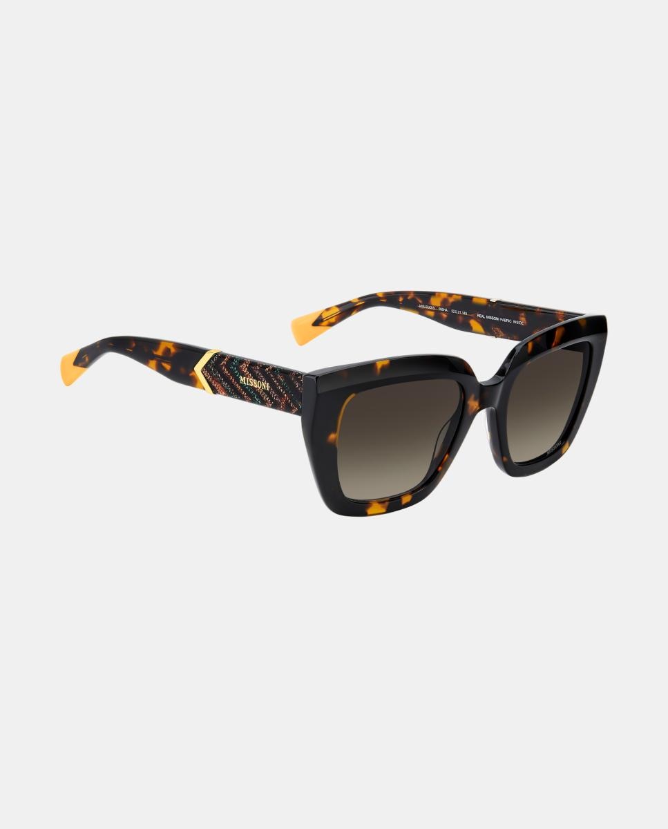 Imagen 3 de Gafas de sol MIS 0243/S de mujer cuadrada en acetato con lente degradada - Missoni - Marrón Marrón