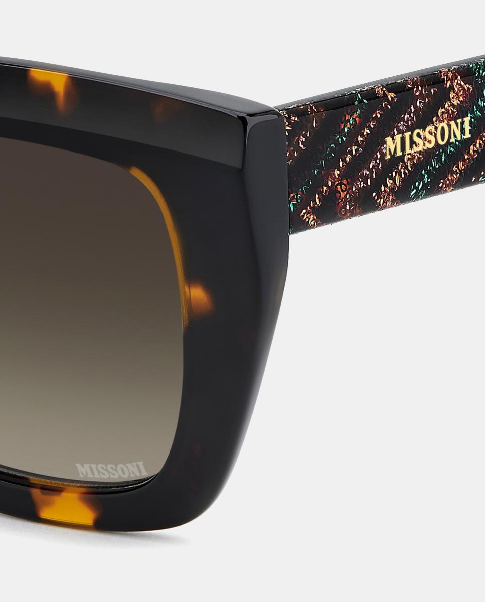 Imagen 5 de Gafas de sol MIS 0243/S de mujer cuadrada en acetato con lente degradada - Missoni - Marrón Marrón