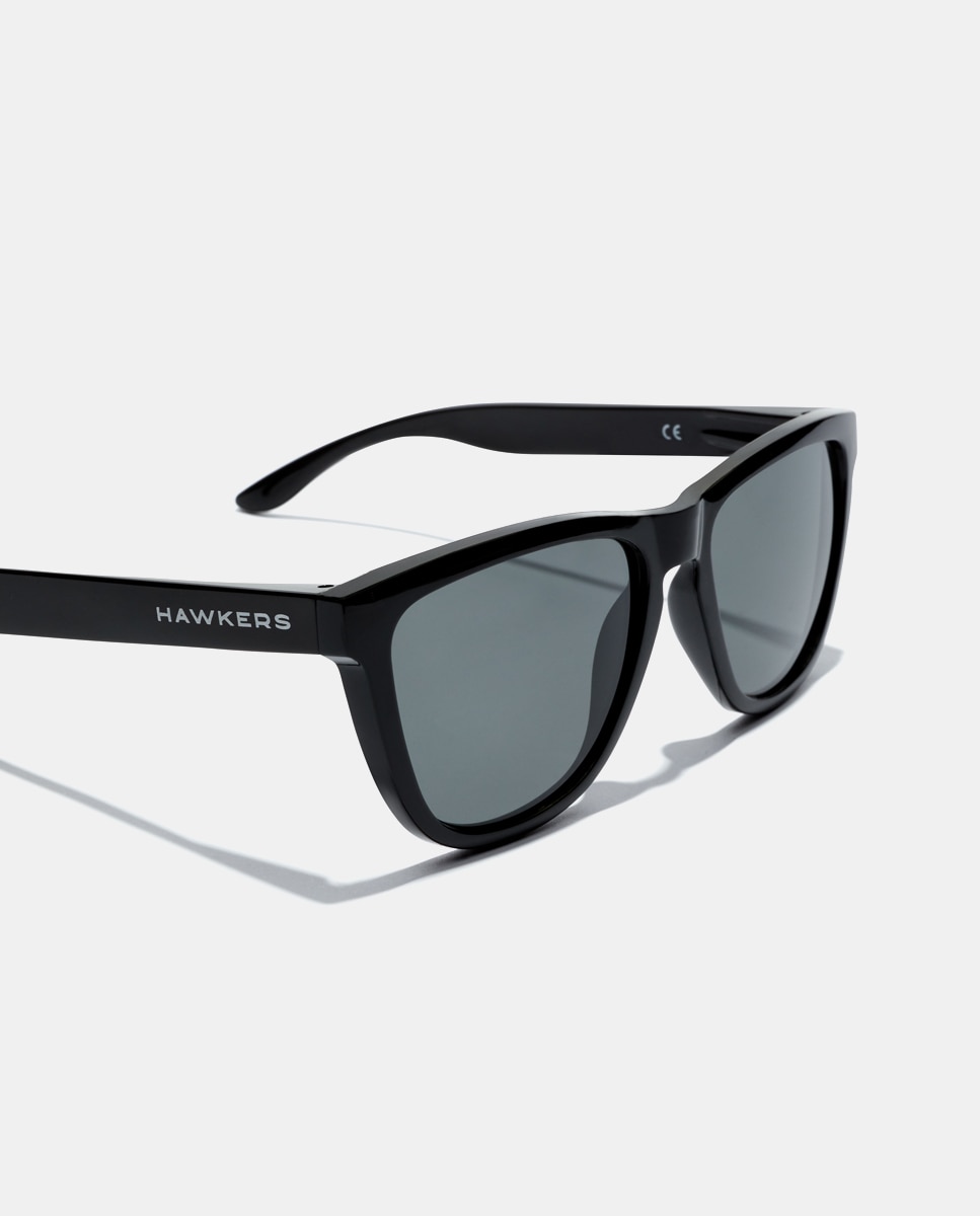 Óculos de Sol Quadrados com Lentes Polarizadas - Preto Preto-3