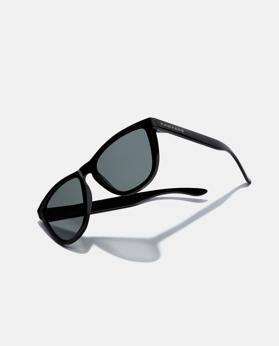 Óculos de Sol Quadrados com Lentes Polarizadas - Preto Preto-5