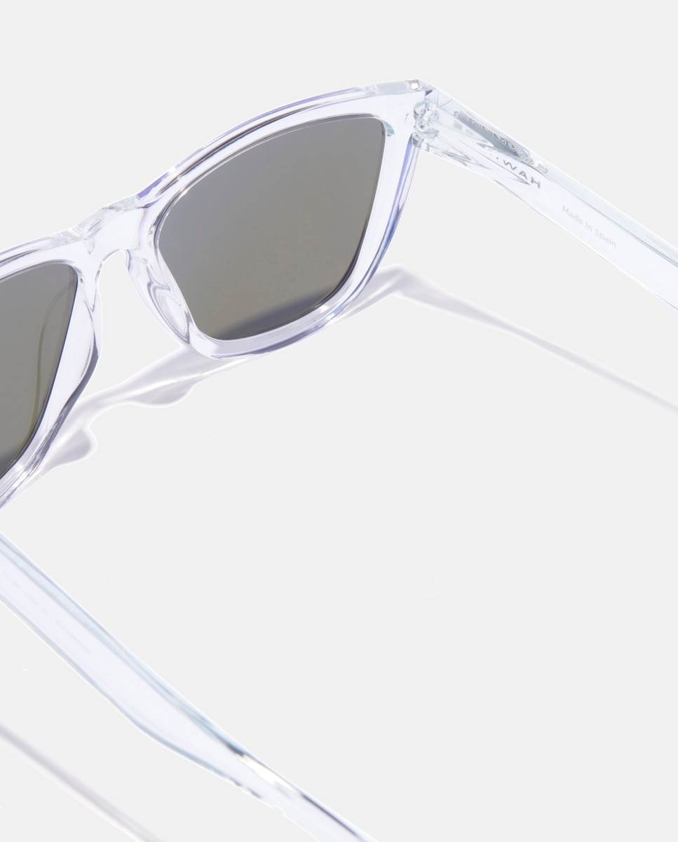 Óculos de Sol Unissexo Quadrados em TR90 com Lente Polarizada Transparente-4
