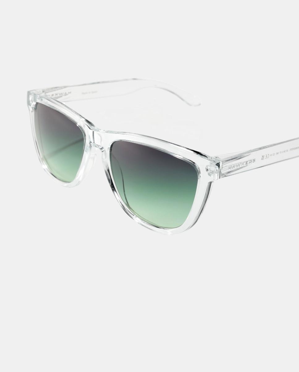 Óculos de Sol Unissexo One Raw Quadrados de TR90 com Lente em Degradé Transparente-3