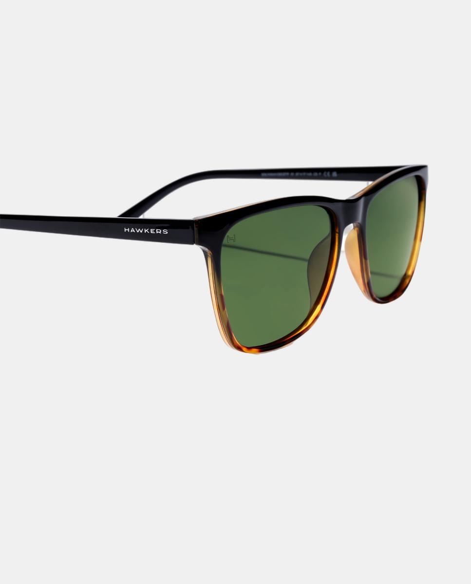 Óculos de Sol Unissexo Wave Quadrados de TR90 Castanho-3