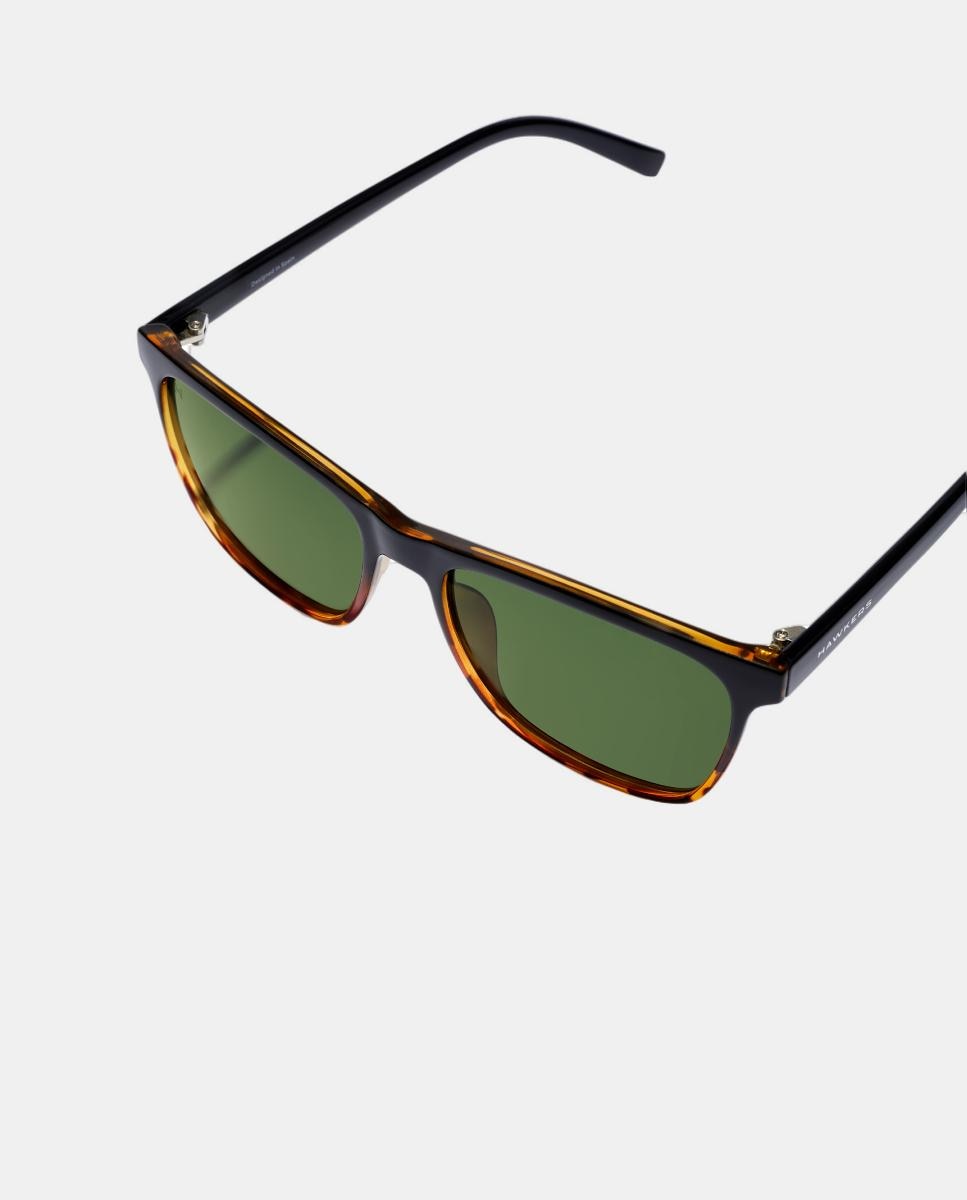 Óculos de Sol Unissexo Wave Quadrados de TR90 Castanho-5