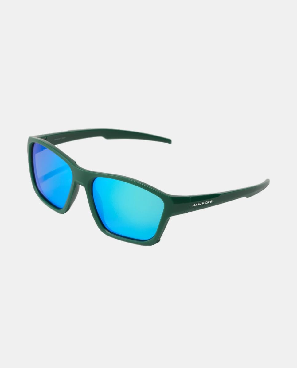 Óculos de Sol Shark Retangulares de Tac Polarizado com Lente Espelhada Verde-escuro-2