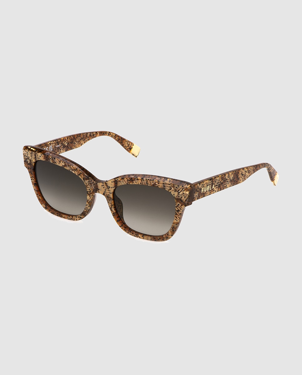 Furla - Gafas de sol de mujer cuadrada en acetato lente degradada.