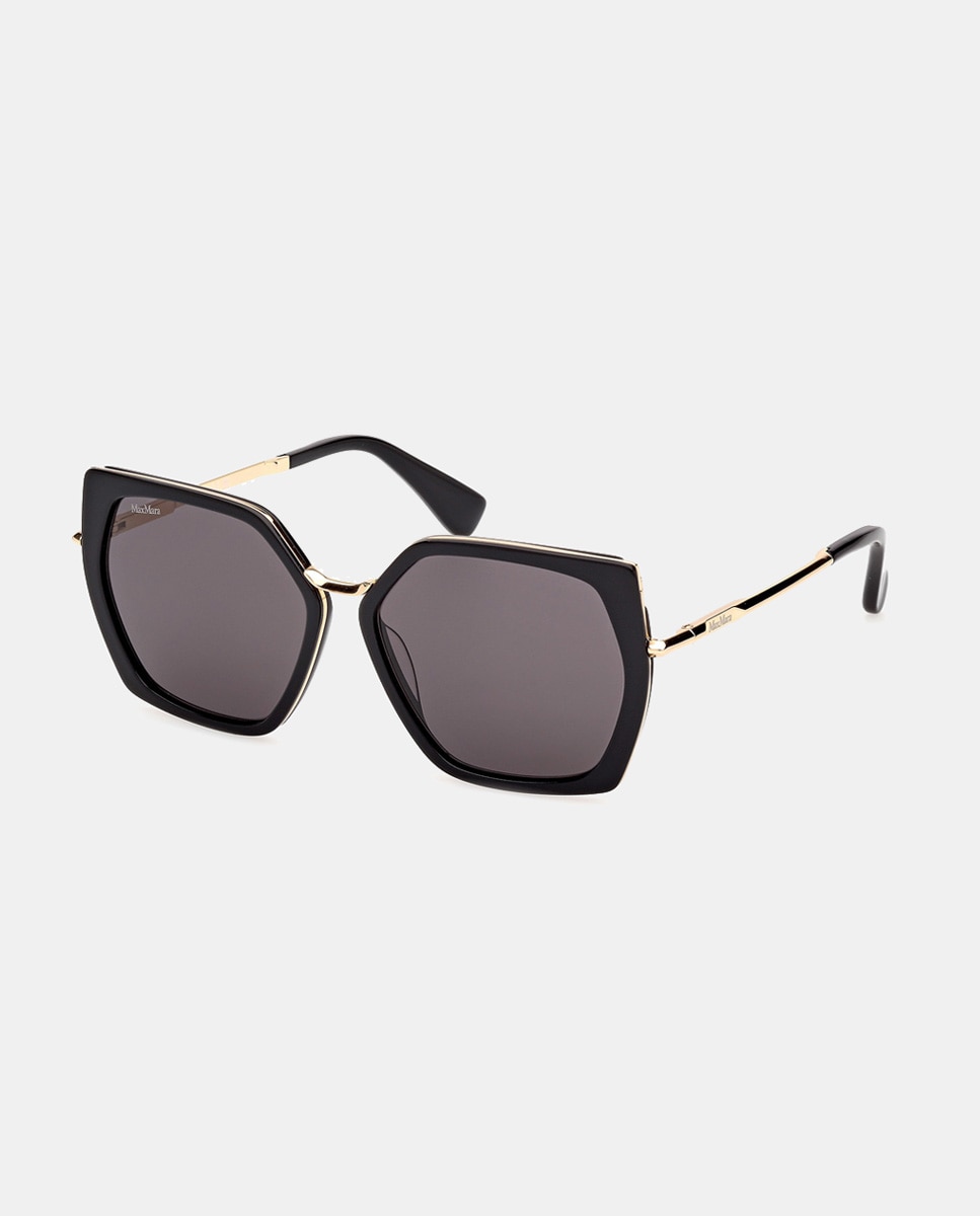Gafas de sol de mujer geométricas en acetato - Max Mara - Gris Gris-2