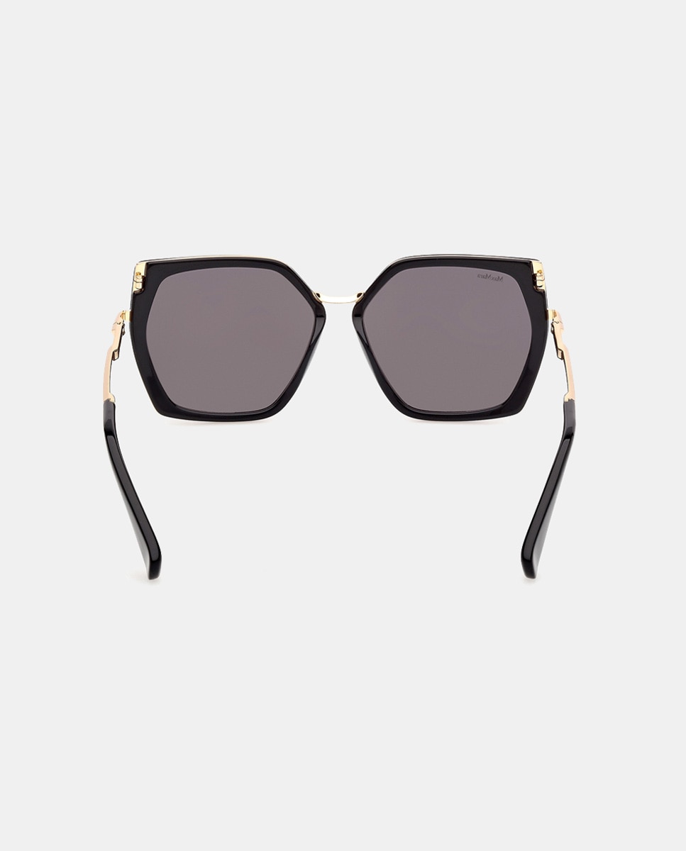 Gafas de sol de mujer geométricas en acetato - Max Mara - Gris Gris-5