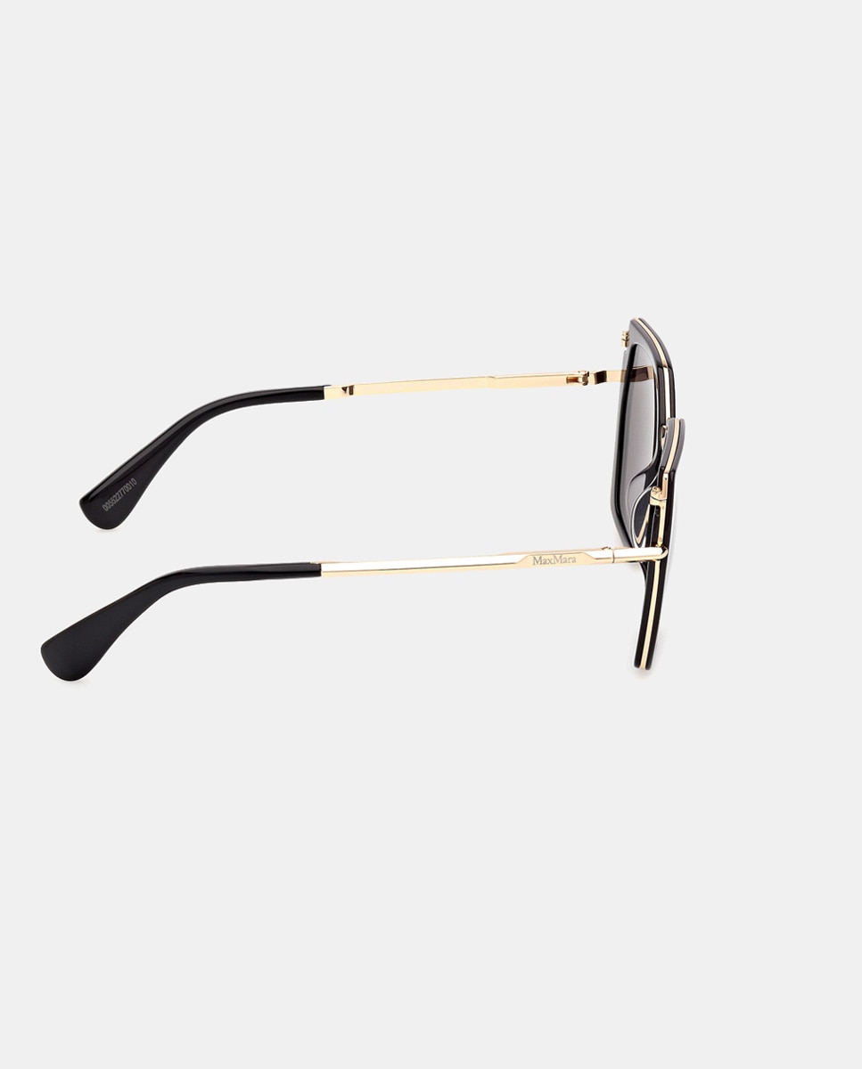 Gafas de sol de mujer geométricas en acetato - Max Mara - Gris Gris-7