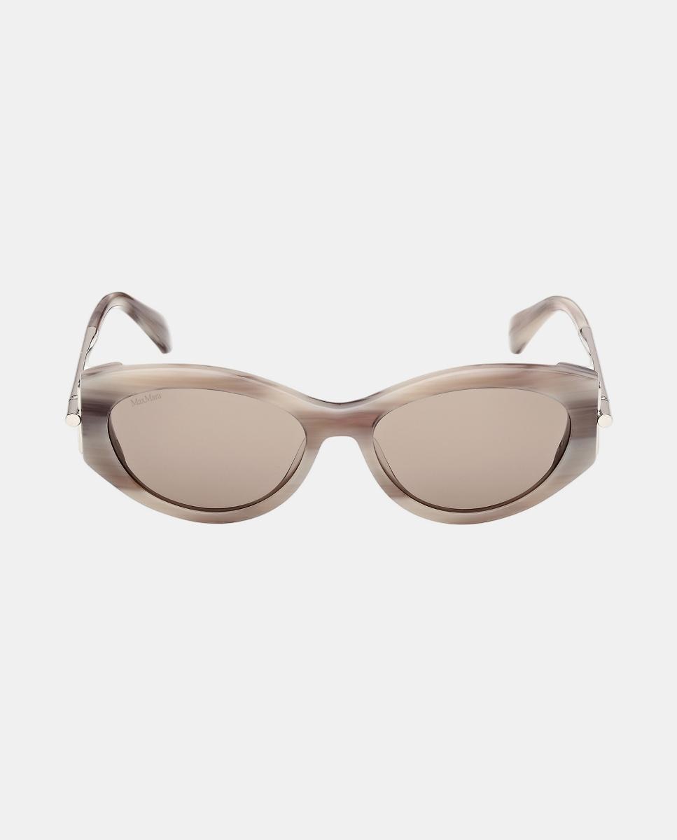 Imagen 0 de Gafa de sol de mujer ovalada en acetato Beige