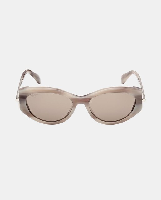 Imagem 0 de Óculos de Sol Ovais em Acetato