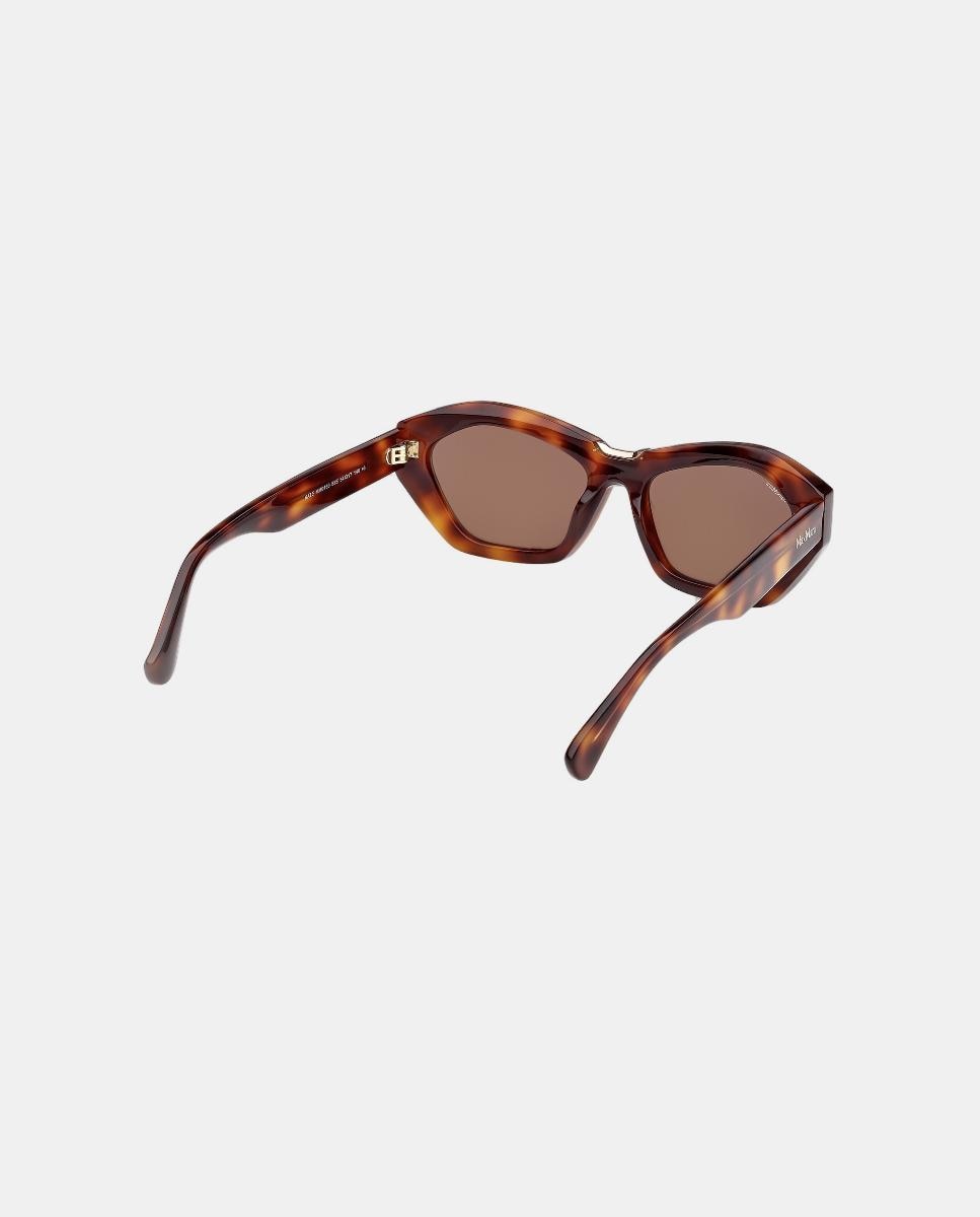 Imagen 5 de Gafa de sol de mujer geometrica en acetato - Max Mara - Marrón Marrón