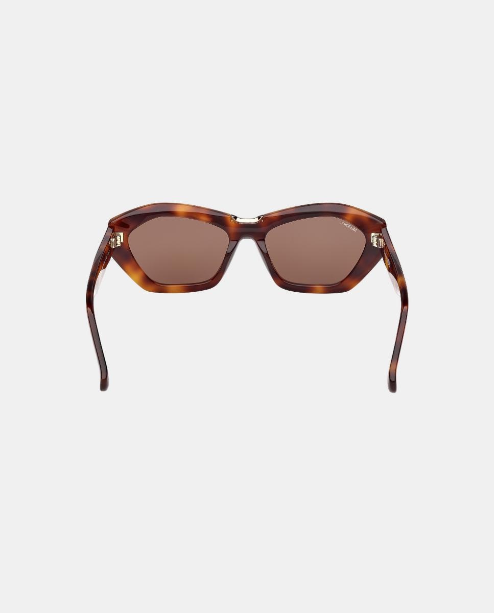Imagen 6 de Gafa de sol de mujer geometrica en acetato - Max Mara - Marrón Marrón