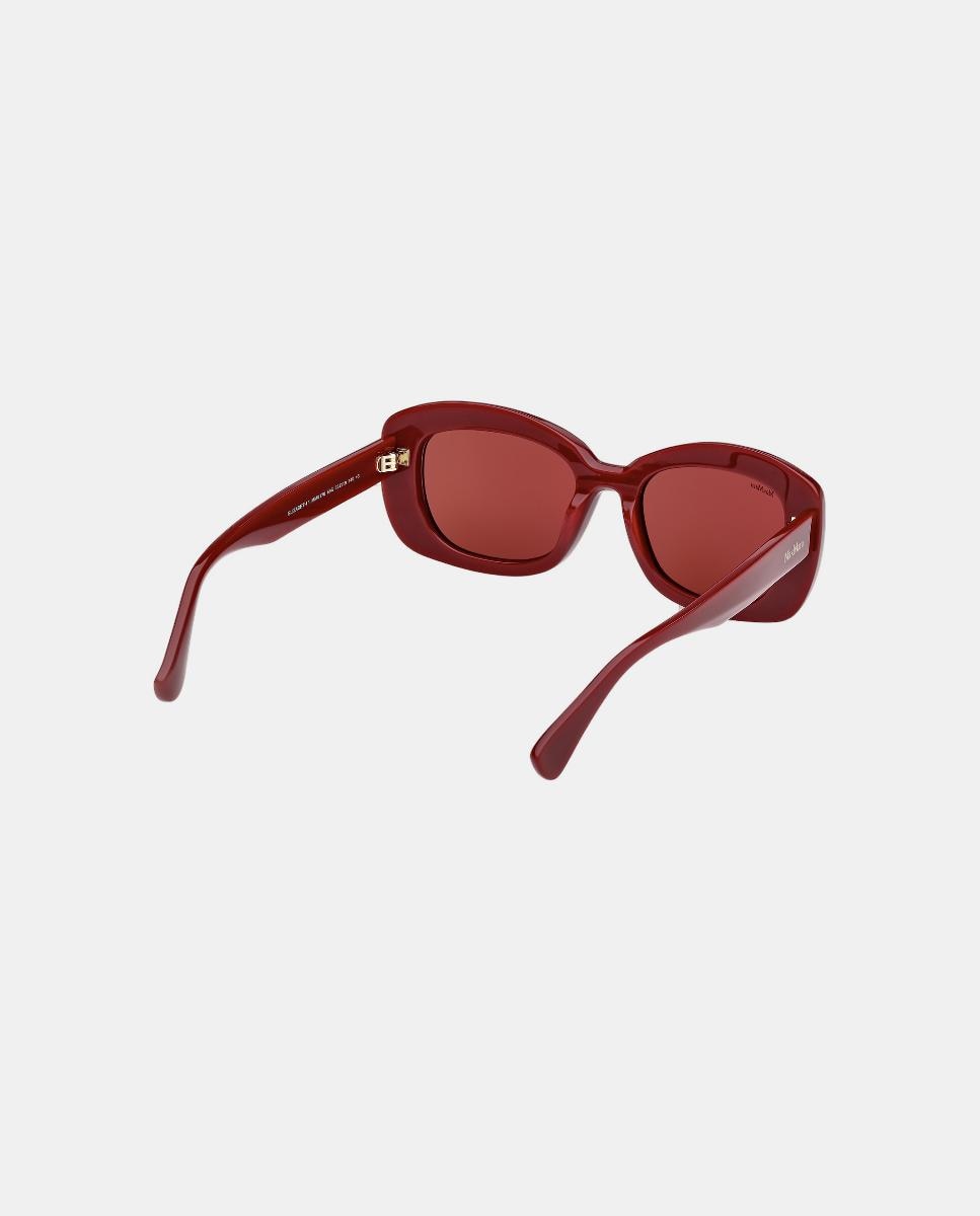 Imagen 5 de Gafa de sol de mujer redonda en acetato - Max Mara - Burdeos Burdeos