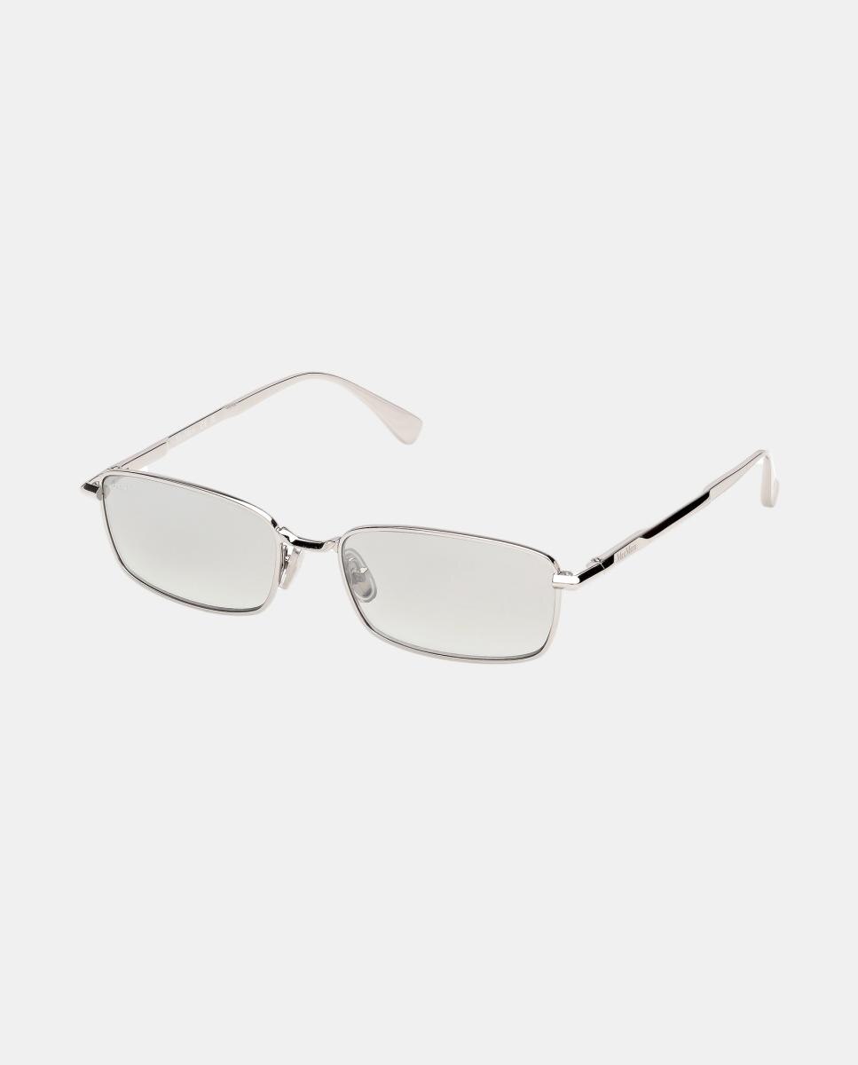 Gafas de sol MM0199 de mujer cuadrada en metal con lente fotocromatica - Max Mara - Gris Gris-2