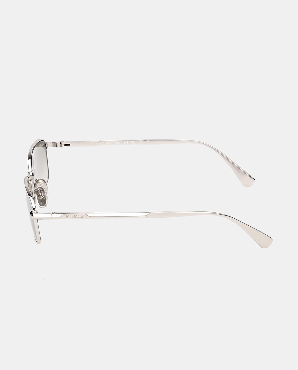 Gafas de sol MM0199 de mujer cuadrada en metal con lente fotocromatica - Max Mara - Gris Gris-3