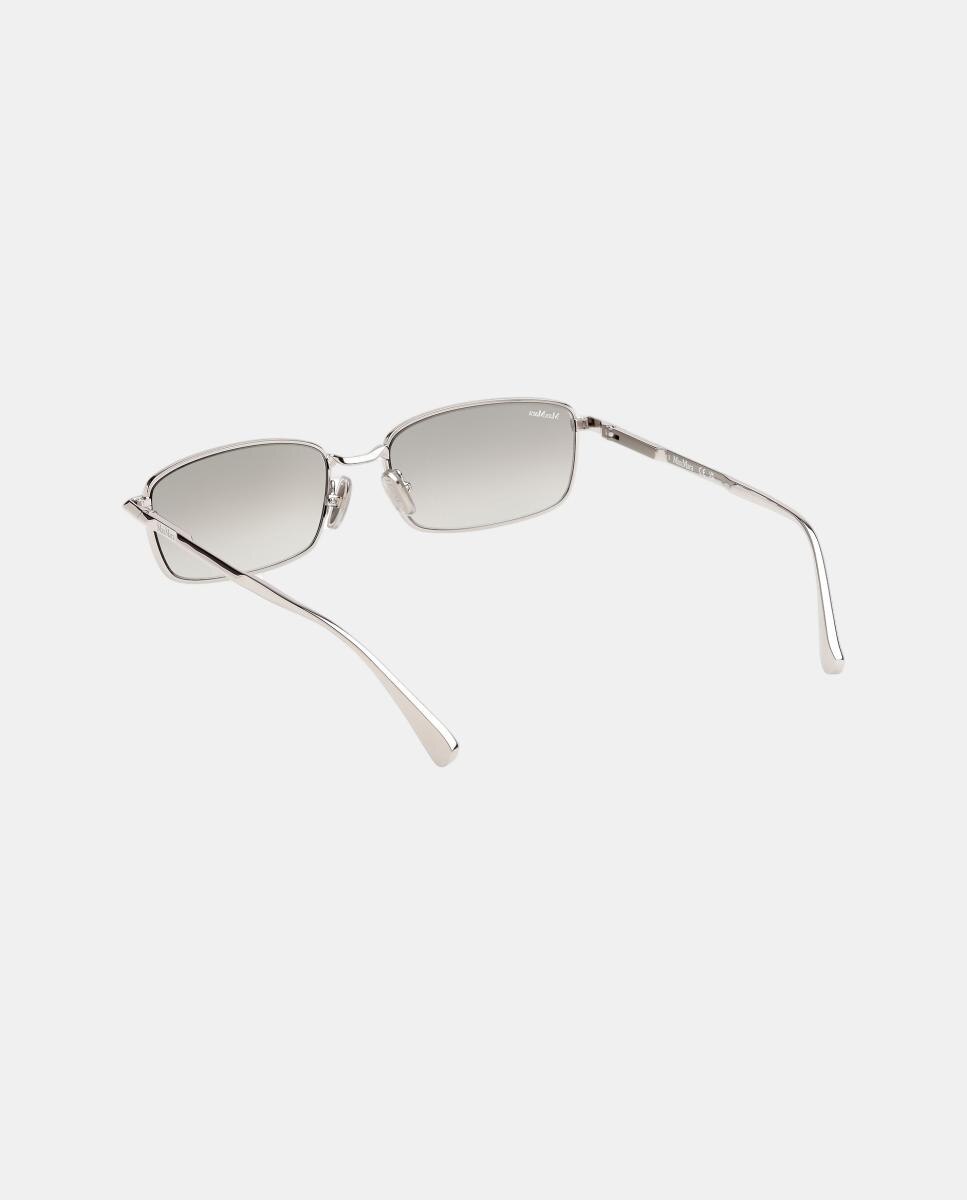 Gafas de sol MM0199 de mujer cuadrada en metal con lente fotocromatica - Max Mara - Gris Gris-4