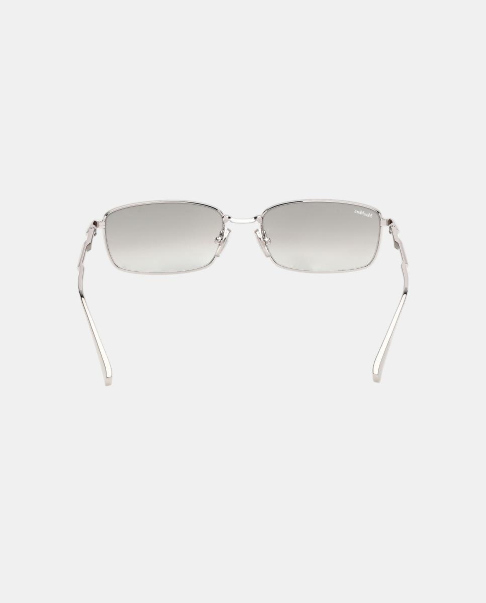 Gafas de sol MM0199 de mujer cuadrada en metal con lente fotocromatica - Max Mara - Gris Gris-5