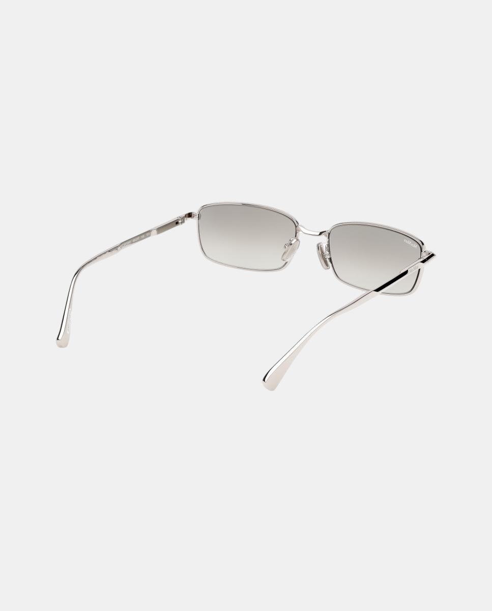 Gafas de sol MM0199 de mujer cuadrada en metal con lente fotocromatica - Max Mara - Gris Gris-6