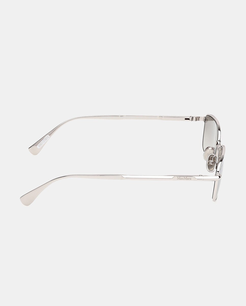 Gafas de sol MM0199 de mujer cuadrada en metal con lente fotocromatica - Max Mara - Gris Gris-7