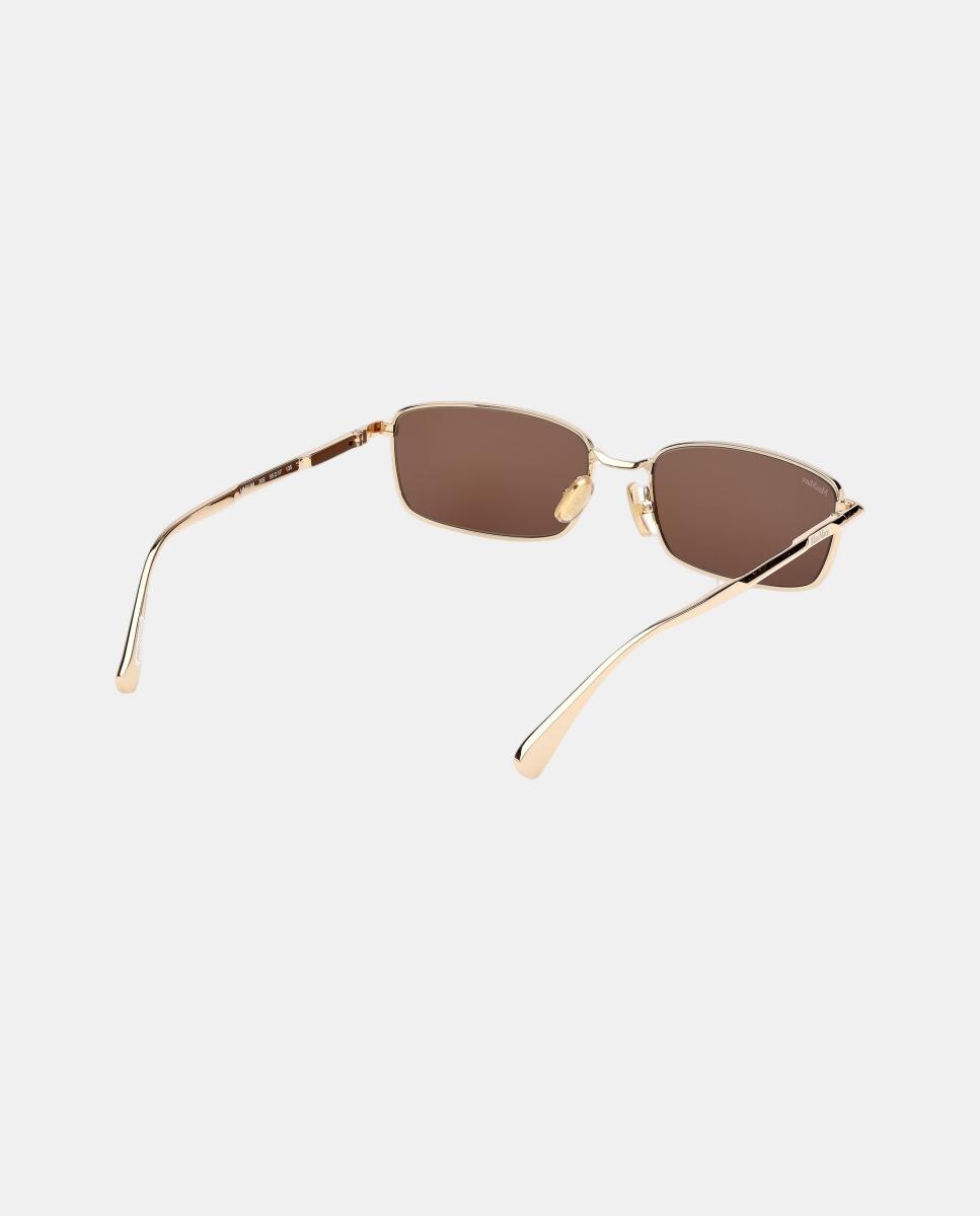 Gafas de sol MM0199 de mujer cuadrada en metal - Max Mara - Oro Oro-6